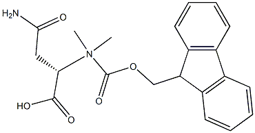 FMOC-N,N-二甲基-L-天冬酰胺 结构式