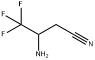 3-amino-4,4,4-trifluorobutanenitrile 化学構造式