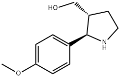((2R,3R)-2-(4-methoxyphenyl)pyrrolidin-3-yl)methanol Structure