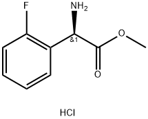METHYL(2R)-2-AMINO-2-(2-FLUOROPHENYL)ACETATE HYDROCHLORIDE Struktur