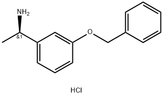 (1R)-1-[3-(benzyloxy)phenyl]ethan-1-amine hydrochloride Struktur