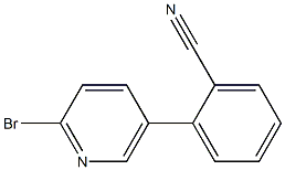 2-BROMO-5-(2-CYANOPHENYL)PYRIDINE 结构式
