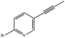 2-溴-5-(丙-1-炔-1-基)吡啶,1391738-35-4,结构式