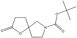 tert-butyl 2-oxo-1-oxa-7-azaspiro[4.4]nonane-7-carboxylate Struktur