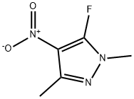 5-氟-1,3-二甲基-4-硝基-1H-吡唑 结构式