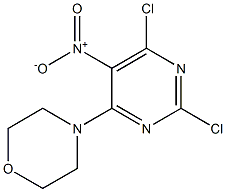 2,6-dichloro-5-nitro-4-morpholinopyrimidine Structure