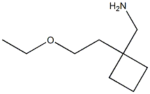 1-[1-(2-ethoxyethyl)cyclobutyl]methanamine Structure
