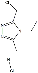 3-(氯甲基)-4-乙基-5-甲基-4H-1,2,4-三唑盐酸盐, 1394041-77-0, 结构式