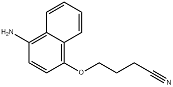 4-[(4-氨基萘-1-基)氧基]丁腈, 1394042-68-2, 结构式