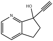 5H-Cyclopenta[b]pyridin-7-ol, 7-ethynyl-6,7-dihydro- Struktur