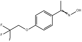 N-{1-[4-(2,2,2-trifluoroethoxy)phenyl]ethylidene}hydroxylamine Structure