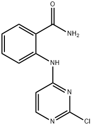 2-((2-氯嘧啶-4-基)氨基)苯甲酰胺 结构式