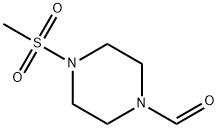 1-Piperazinecarboxaldehyde, 4-(methylsulfonyl)- Struktur
