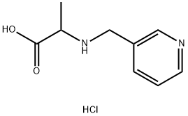2-{[(吡啶-3-基)甲基]氨基}丙酸二盐酸,1396962-67-6,结构式