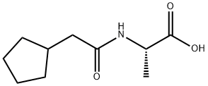 2-(2-cyclopentylacetamido)propanoic acid Structure