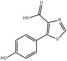 5-(4-Hydroxy-phenyl)-oxazole-4-carboxylic acid Structure