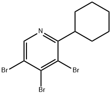 2-Cyclohexyl-3,4,5-tribromopyridine 结构式