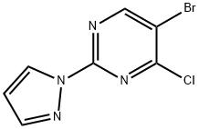 4-Chloro-5-bromo-2-(1H-pyrazol-1-yl)pyrimidine 结构式