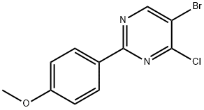 4-Chloro-5-bromo-2-(4-methoxyphenyl)pyrimidine Structure