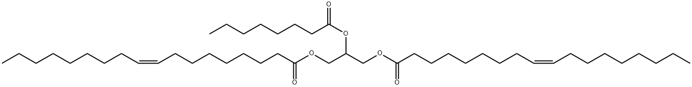 1,3-Dioleoyl-2-Octanoyl-rac-glycerol 结构式