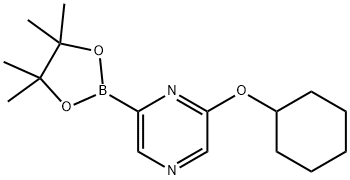 6-(CYCLOHEXYLOXY)PYRAZINE-2-BORONIC ACID PINACOL ESTER Struktur