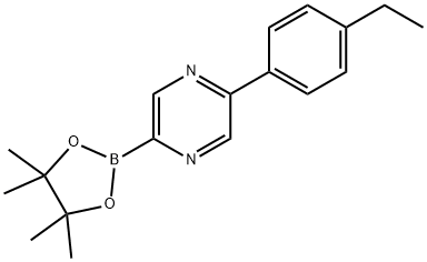 5-(4-Ethylphenyl)pyrazine-2-boronic acid pinacol ester Structure