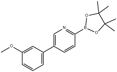 5-(3-Methoxyphenyl)pyridine-2-boronic acid pinacol ester Structure