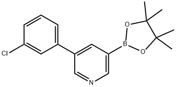 5-(3-Chlorophenyl)pyridine-3-boronic acid pinacol ester Structure