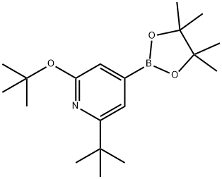 2-(tert-butoxy)-6-(tert-butyl)-4-(4,4,5,5-tetramethyl-1,3,2-dioxaborolan-2-yl)pyridine Structure