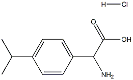 AMINO(4-ISOPROPYLPHENYL)ACETIC ACID HYDROCHLORIDE Structure