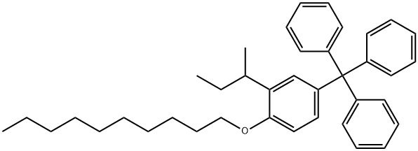 2-仲丁基-1-(癸氧基)-4-三苯甲基苯, 1404190-37-9, 结构式