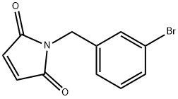 1-[(3-bromophenyl)methyl]-2,5-dihydro-1H-pyrrole-2,5-dione 结构式