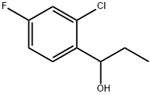 1-(2-chloro-4-fluorophenyl)propan-1-ol,1405820-08-7,结构式