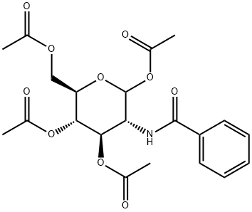 1,3,4,6-Tetra-O-acetyl-2-benzoylamino-2-deoxy-D-glucopyranoside Struktur