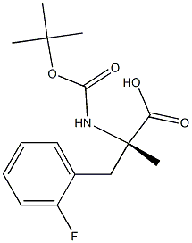 (2S)-2-{[(tert-butoxy)carbonyl]amino}-3-(2-fluorophenyl)-2-methylpropanoic acid Structure