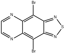 4,9-二溴 - [1,2,5]噻二唑并[3,4-G]喹喔啉, 141215-31-8, 结构式