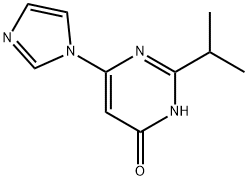 4-Hydroxy-2-(iso-propyl)-6-(1H-imidazol-1-yl)pyrimidine, 1412952-91-0, 结构式