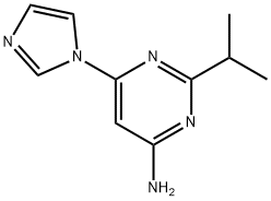 4-Amino-2-(iso-propyl)-6-(1H-imidazol-1-yl)pyrimidine Struktur