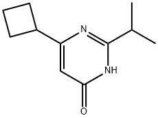 6-cyclobutyl-4-hydroxy-2-(propan-2-yl)pyrimidine Structure