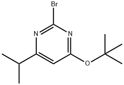 2-Bromo-4-(tert-butoxy)-6-(iso-propyl)pyrimidine,1412955-54-4,结构式