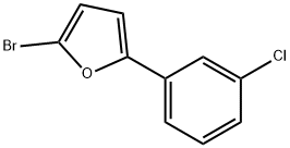 2-Bromo-5-(3-chlorophenyl)furan 结构式