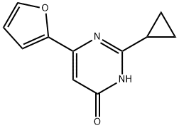 4-Hydroxy-2-cyclopropyl-6-(2-furyl)pyrimidine, 1412956-38-7, 结构式