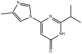 4-Hydroxy-2-(iso-propyl)-6-(1H-4-methylimidazol-1-yl)-pyrimidine Structure