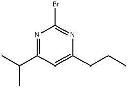 2-Bromo-4-(n-propyl)-6-(iso-propyl)pyrimidine, 1412956-96-7, 结构式