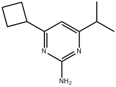 2-Amino-4-cyclobutyl-6-(iso-propyl)pyrimidine Struktur