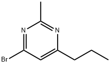 4-Bromo-2-methyl-6-(n-propyl)pyrimidine Struktur