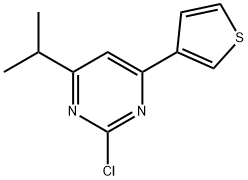 2-Chloro-4-(3-thienyl)-6-(iso-propyl)pyrimidine Structure