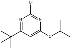 2-Bromo-4-(iso-propoxy)-6-(tert-butyl)pyrimidine,1412959-91-1,结构式