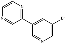 3-Bromo-5-(pyrazin-2-yl)pyridine Struktur