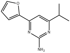 2-Amino-4-(2-furyl)-6-(iso-propyl)pyrimidine Structure